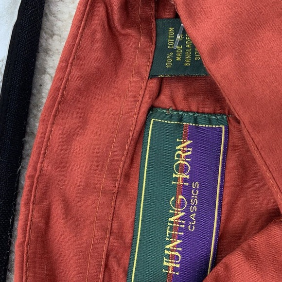 Hunting Horn Men Large Shirt Button Up Long Sleeve Adult Front Pockets L 39-14 - Picture 6 of 7